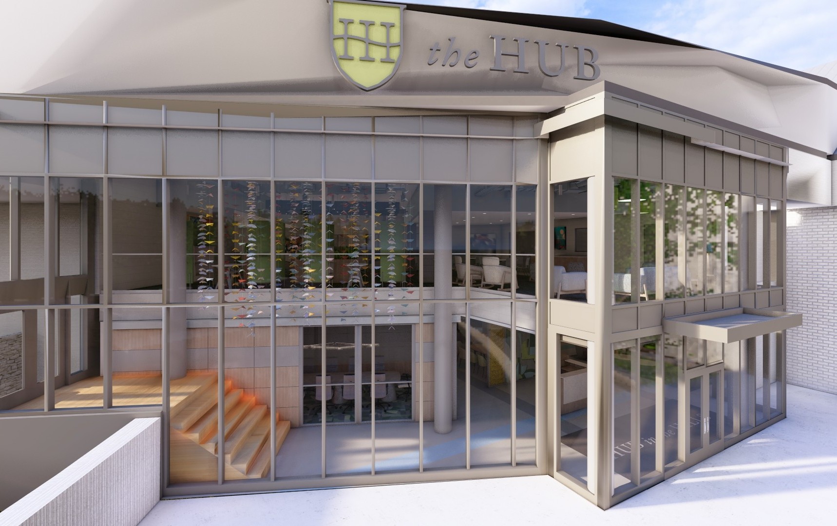 Hub In The Hills Front of Building Closer